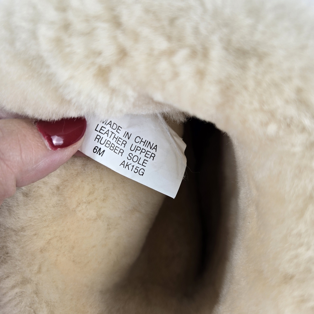 Michael Kors Quilted Suede Shearling-Trim Tall Boot - Taupe 6M - Picture 9 of 12